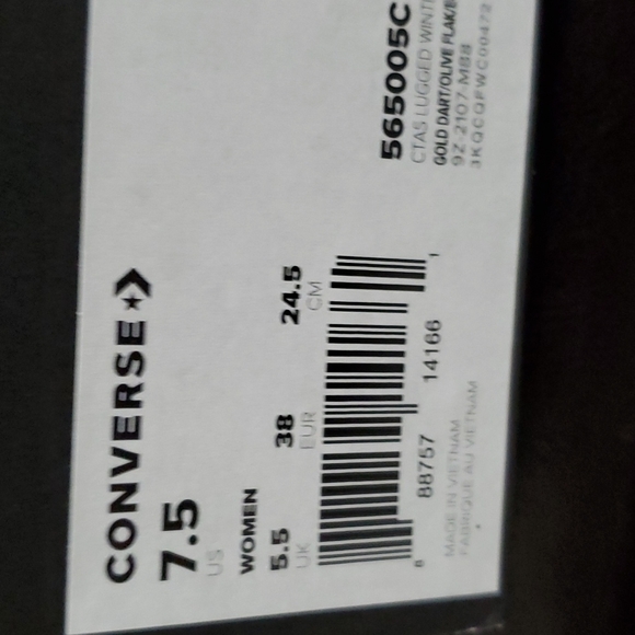 Converse CTAS LUGGED WINTER HI WOMEN'S SZ / 565005C - Picture 9 of 15